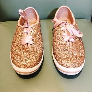Kate spade rose gold keds